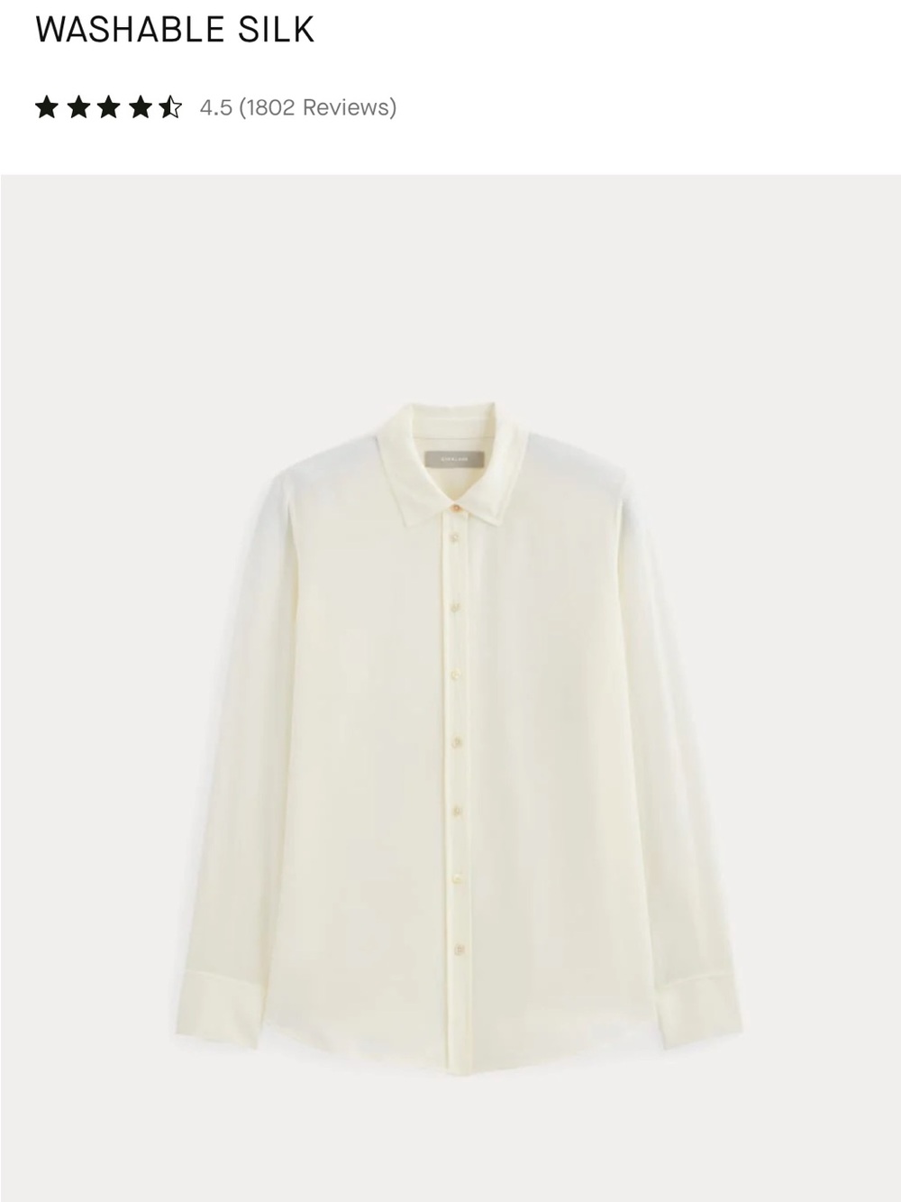 Everlane Must-Have Silk Shirt
